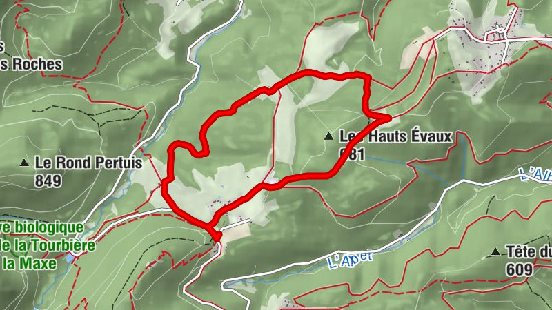 Familienwanderung: Strecken der kleinen Prinzen in der Fürstentum Salm