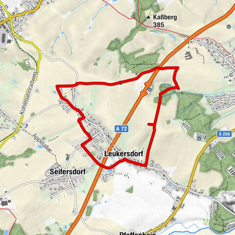 Leukersdorf mit einem Ausblick