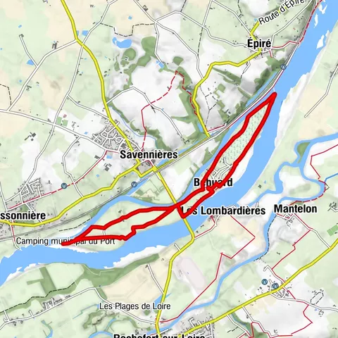 Spaziergang rund um die Insel