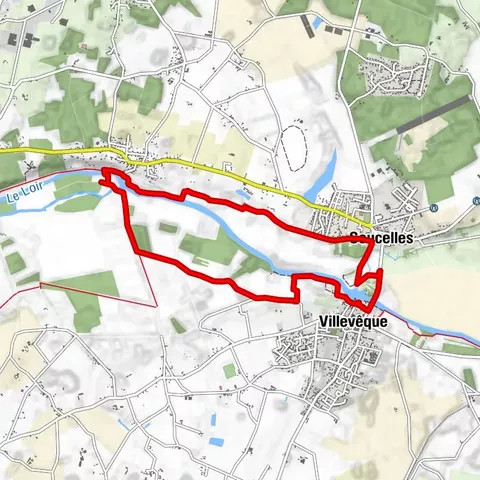 Rundweg der Ufer des Loir