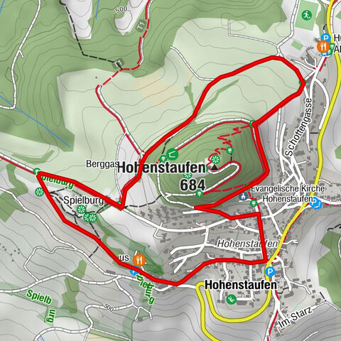 Löwenpfad "Spielburg-Runde" - Rund um den Berg Hohenstaufen