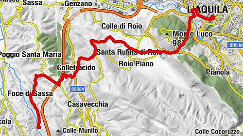 Erzengel Michael Weg, Etappe 5: Villagrande di Tornimparte - L'Aquila