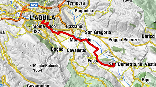 Erzengel Michael Weg, Etappe 6: L'Aquila - Santo Spirito d'Ocre