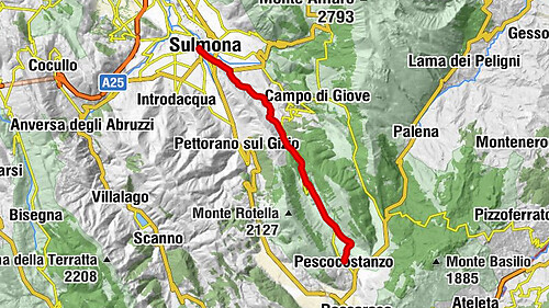 Erzengel Michael Weg, Etappe 12: Sulmona - Pescocostanzo