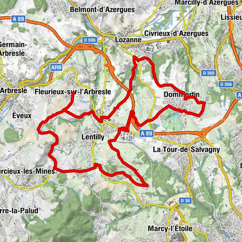 Le tour de Lentilly, des Coteaux du Lyonnais aux Crémants de Bourgogne