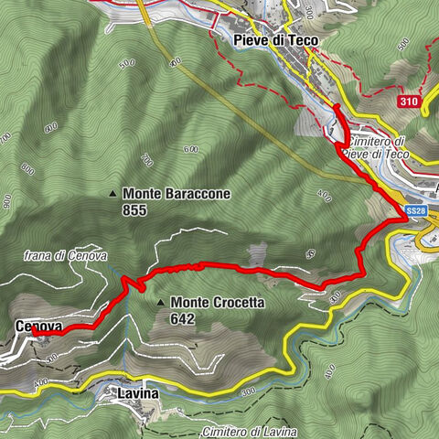 Pieve di Teco - Cenova / Schmugglerstraße (Etappe 3)