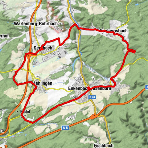R-EA-03 Nördliche Verbandsgemeinde-Radrunde  Enkenbach-Alsenborn ca. 29 km