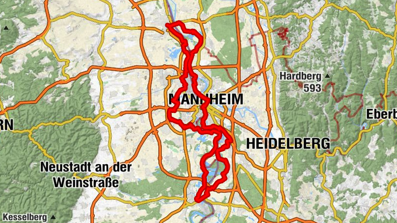 Veloroute Rhein (Speyer-Worms)