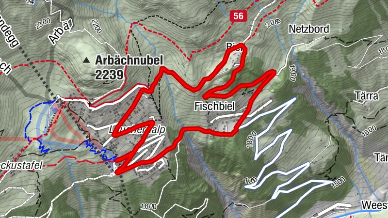 Rundweg Lauchernalp-Arbegga-Fischbiel-Lauchernalp