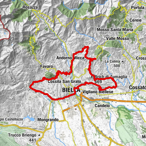 Die Hügel rund um Biella