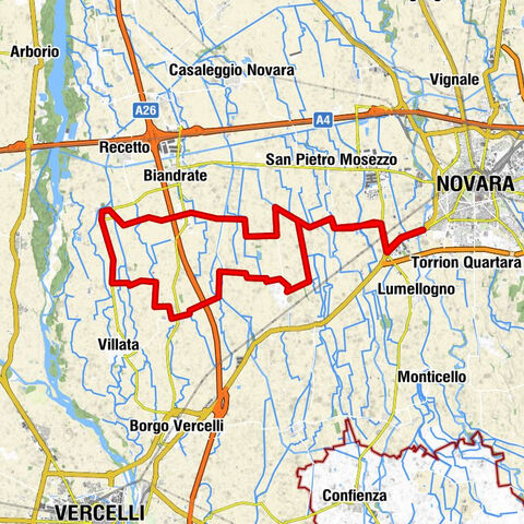 Zwischen den Flüssen Sesia und Agogna