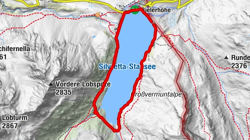 Silvrettasee Uferrunde