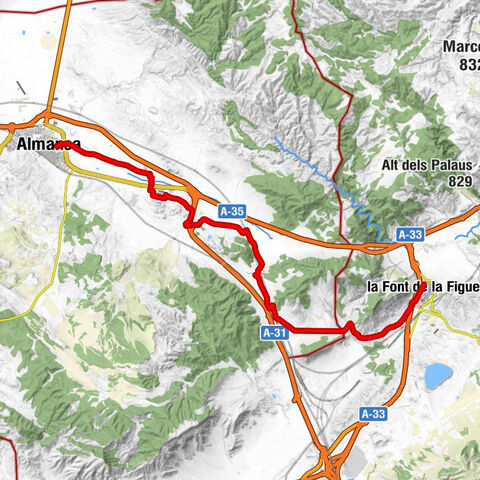 6. Etappe La Font de la Figuera Almansa