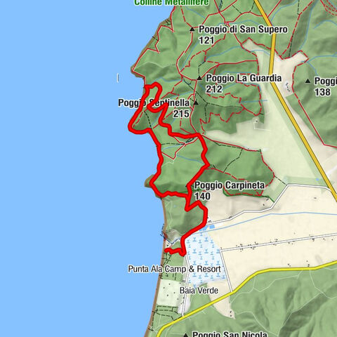 Castiglione della Pescaia - Punta Martina - Poggio Carpineta