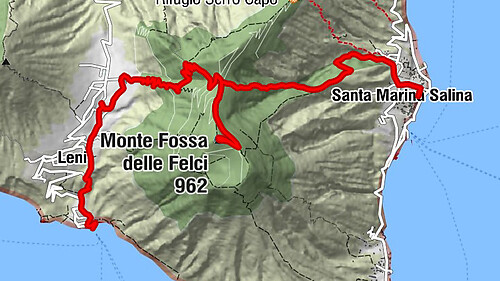 Santa Marina Salina - Monte Fossa delle Felci - Valdichiesa - Leni