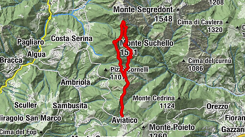 Aviatico - La Forcella - Monte Suchello - Passo Barbata
