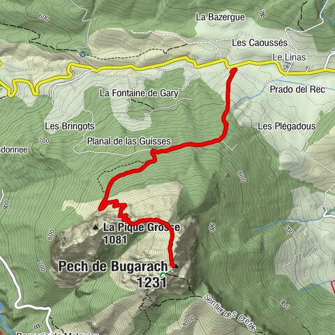 Col du Linas - Pech de Bugarach