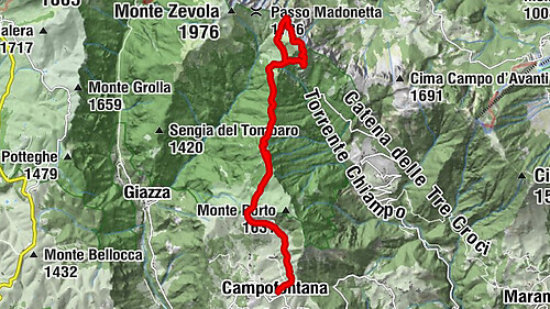 Campofontana - Cima di Lobbia - Passo Scagina - Monte Gramolon