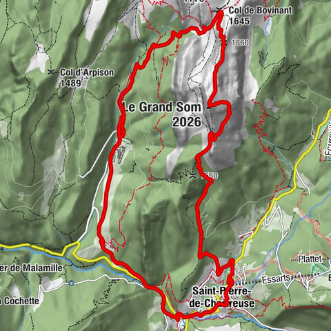 Saint-Pierre-de-Chartreuse - Pas de la Suiffière - Le Grand Som - Patassière