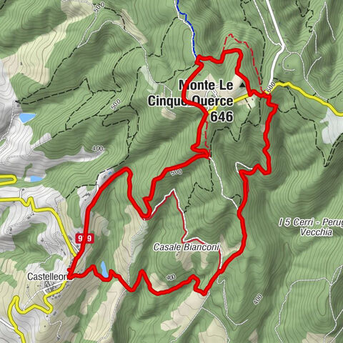 Castelleone - Monte Le Cinque Querce