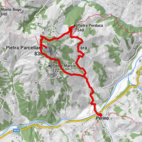 Perino - Donceto - Pietra Parcellara - Pietra Perduca