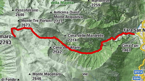 Fara San Martino - Rifugio Ciro Manzini - Monte Amaro - Bivacco Cesare Mario Pelino