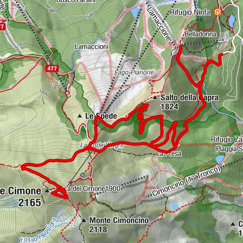 Fiumalbo - Monte Cimone - Salto della Capra - Sestola