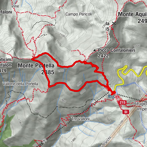 Campo Imperatore - La Portella - Monte Portella - Rifugio Duca degli Abruzzi