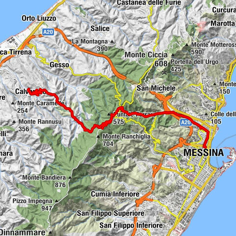 Calvaruso - Monte Lupo - Monte Serralizzi - Messina