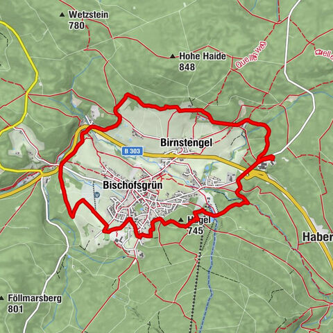 Bischofsgrün - Hohehaid - Rangen - Hügel