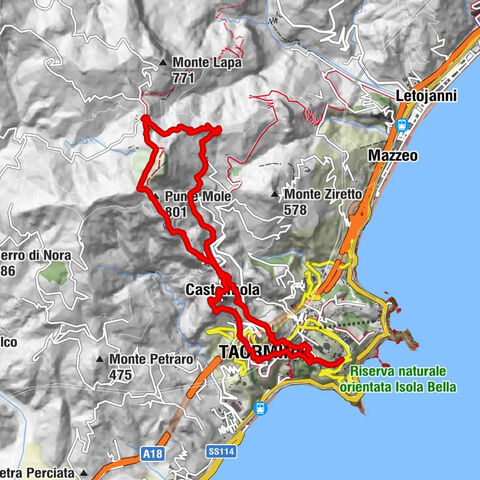 Tombe Bizantine - Punte Mole - Portella Pandolfo - Monte Tauro