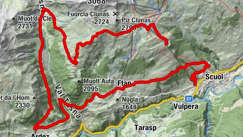 Motta Naluns – Alp Laret – Val Tasna – Scuol