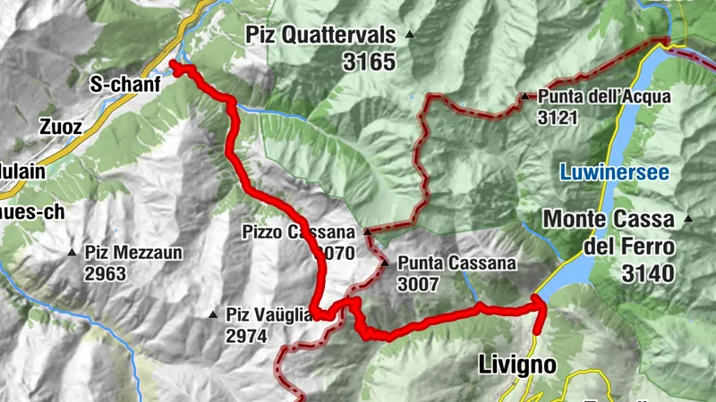 Nationalpark Bike-Marathon Etappe 3: Livigno – S-chanf [SchweizMobil-Nr. 444]