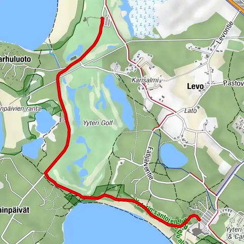 Golfpolku in Yyteri (anspruchsvoll barrierefrei)