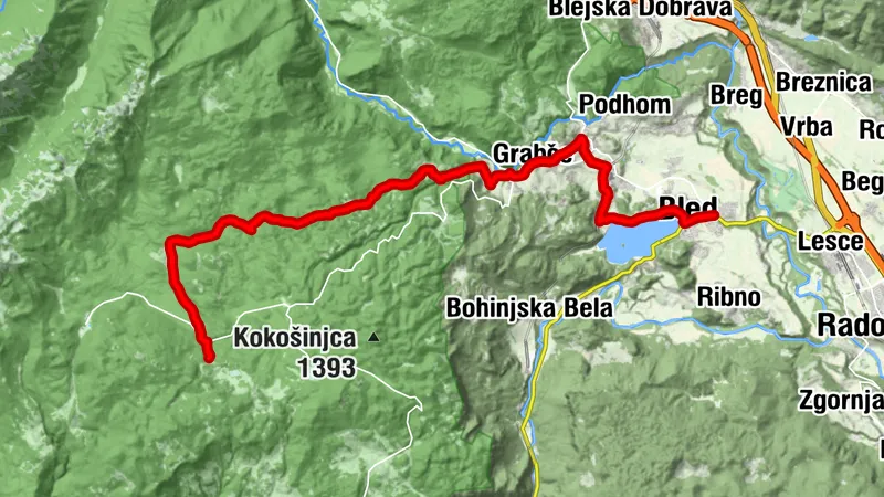 JULIANA TRAIL: etappe 5 Bled - Goreljek auf Pokljuka