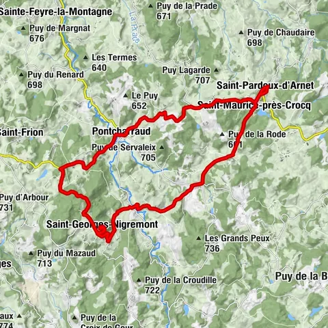 Boucle Vélo N°32 - Autour de Nigremontis