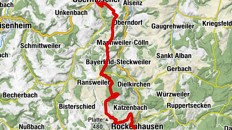 Pfälzer Höhenweg Etappe 04 Rockenhausen - Obermoschel