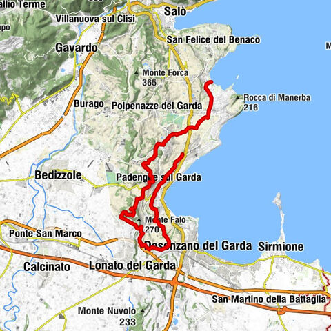 Moniga - padenghe - radweg - zurück gelände 🥰