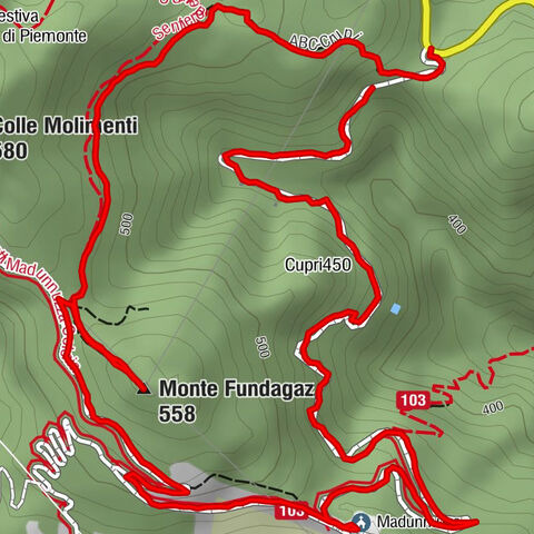 Area attrezzata sentiero ABC– Madonnuzza Runde von Badiazza
