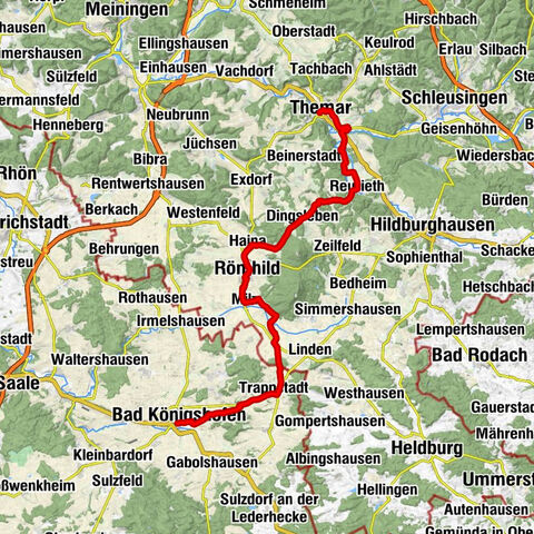 Radtour - "Keltenradweg" - Von Themar nach Bad Königshofen - Thüringer Wald