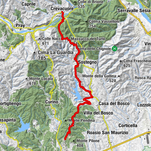 Grande Traversata del Biellese: Tappa 11 Brusnengo (loc. Forte) - Crevacuore