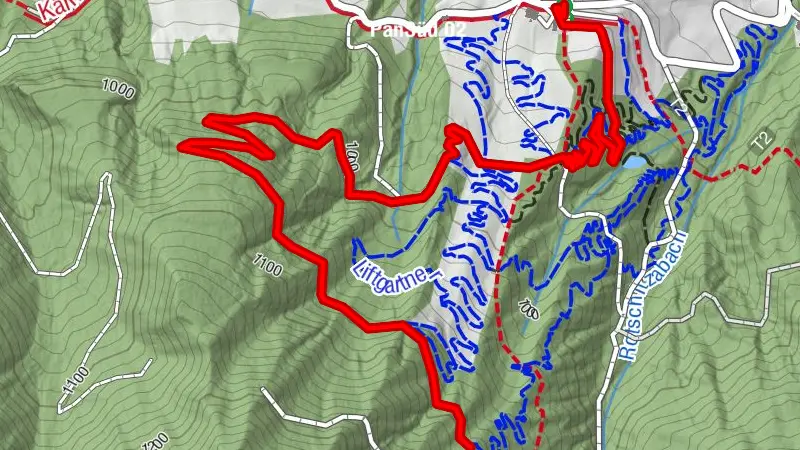 Transfer Baumgartnerhof - Start Ffargartner Trail