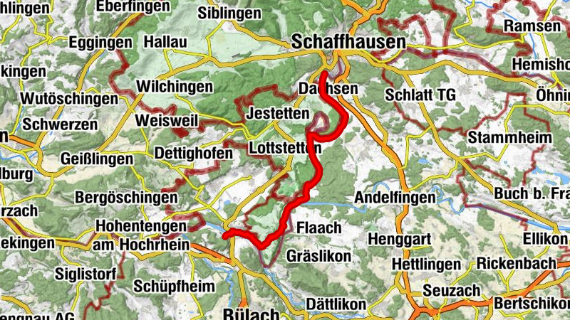 Rheinfall - Rheinau - Eglisau