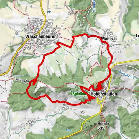 Rundweg Burg Hohenstaufen
