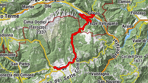 2023-08-12 Foza da Camporovere Asiago Gallio. Ritorno da Enego Grigno 