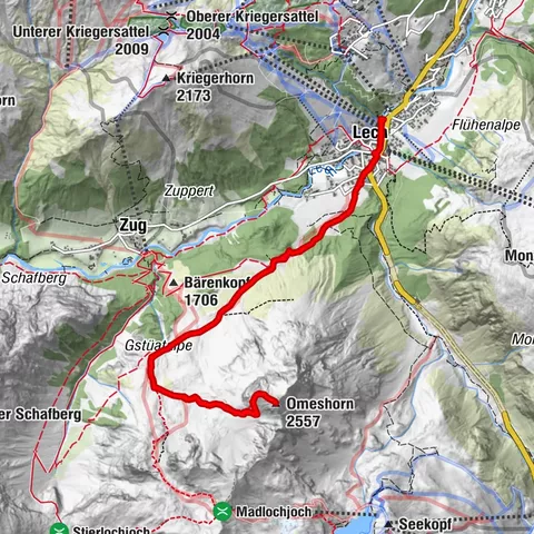 Gipfelanstieg Omeshorn