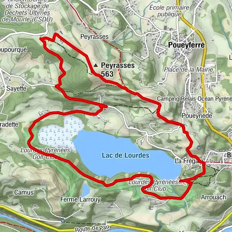 Strecke Lourdes - Rund um Peyrasses