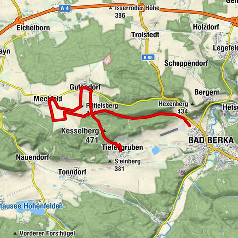 Ortsteileweg Bad Berka - 2. Etappe