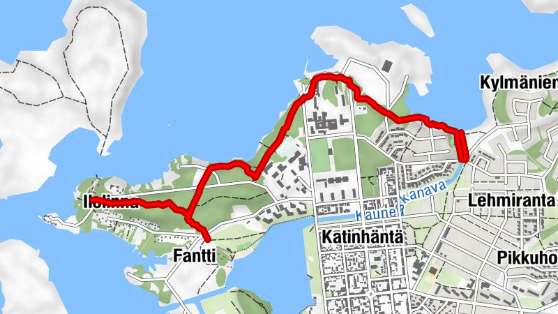 Pitkänkari paths, Takaranta and Hakotauri