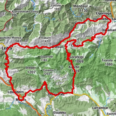 Beruete, Doneztebe und Leitza - Camping Aralar Route 2